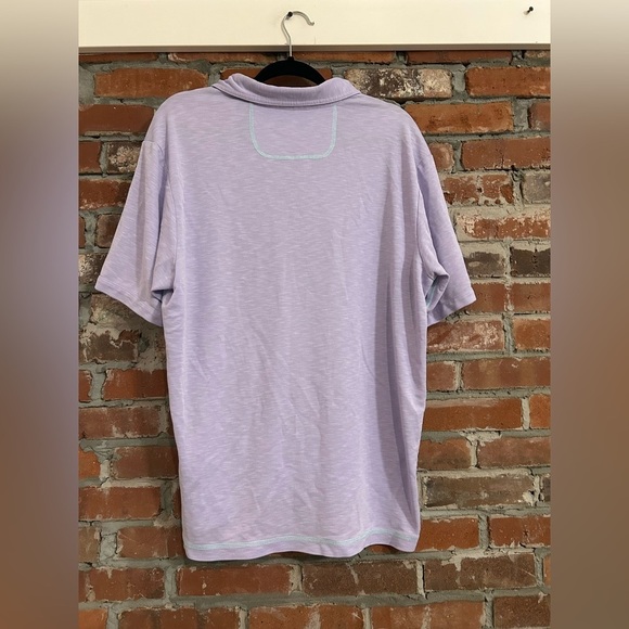 Tommy Bahama Lavender Polo Shirt Size L - Picture 5 of 7